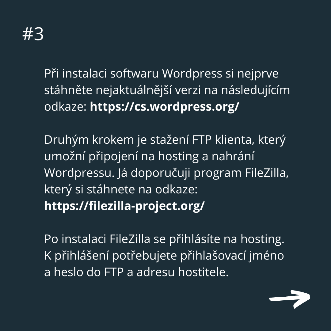 instalace wordpressu